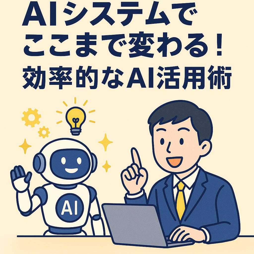 AIシステムでここまで変わる！効率的なAI活用術