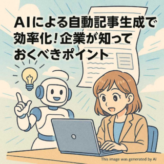 AIによる自動記事生成で効率化！企業が知っておくべきポイント