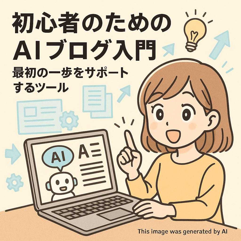 初心者のためのAIブログ入門: 最初の一歩をサポートするツール