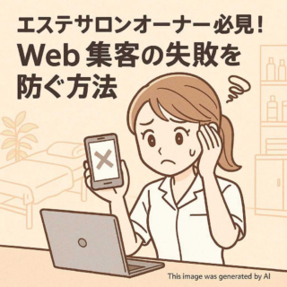 エステサロンオーナー必見！Web集客の失敗を防ぐ方法