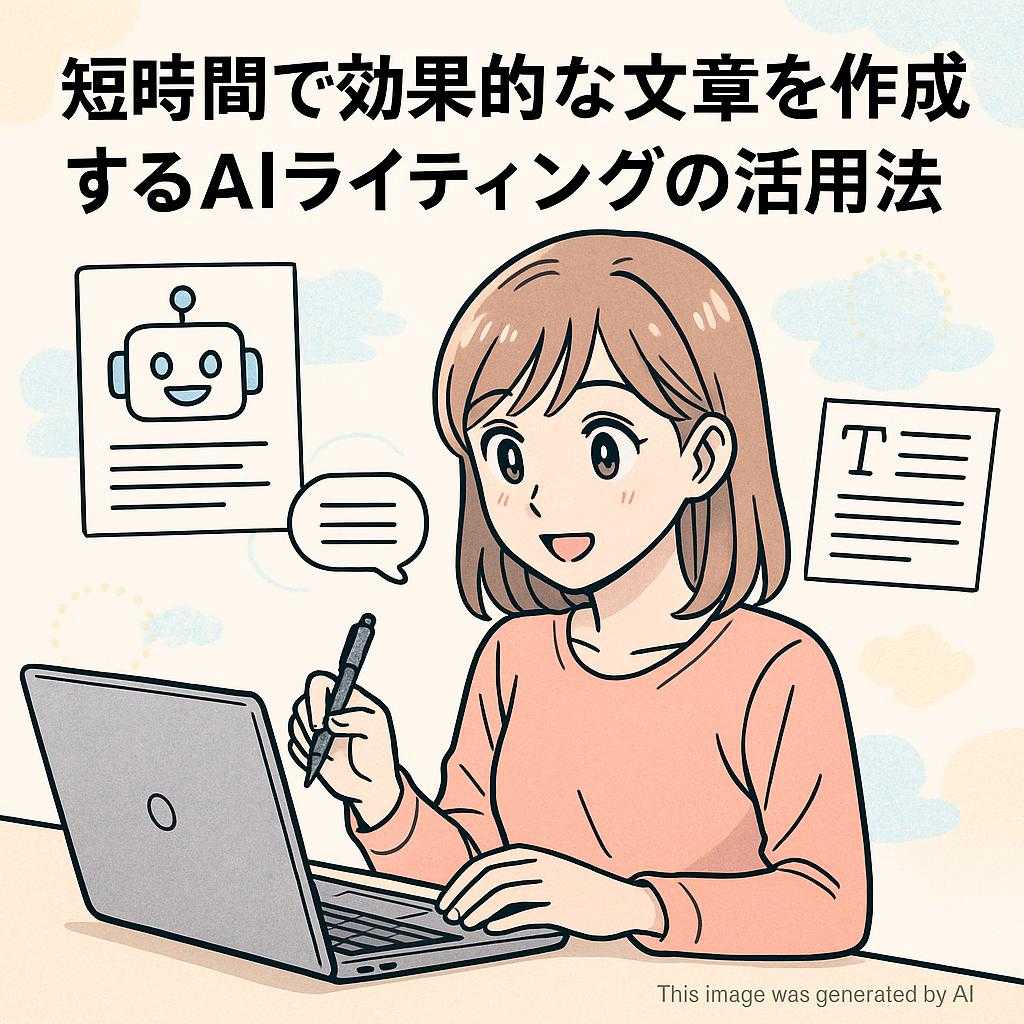 短時間で効果的な文章を作成するAIライティングの活用法